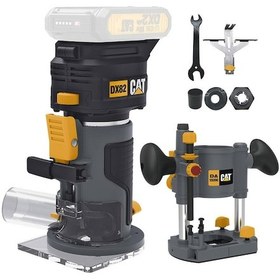 Resim Cat Dx82b.3 18volt Şarjlı Kömürsüz 6mm Devir Ayarlı Profesyonel Avuç İçi El Frezesi Formika Tıraşlama Akü Dahil Değildir 