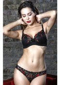 Resim Golshan Grace Big Size Plunge Bra, Siyah Dantelli Konforlu Ve Şık Sütyen Çok renkli 