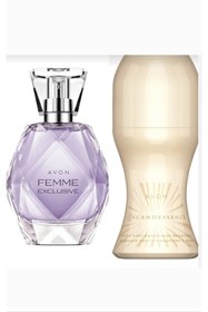 Resim AVON femme Exclusıve 50 ml edp kadın parfümü ve incandessence 50 ml rolon 2 li set 