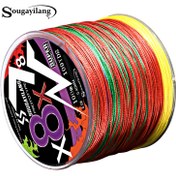 Resim Sougayilang 8 İplikli Örgülü Balıkçılık Hattı, 99.67 metre - Tuzlu ve Tatlı Su Balıkçılığı için Canlı Renklerde Aşınmaya Dayanıklı PE Çok Filament 