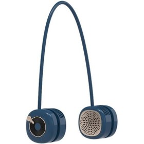 Resim El Serbest Boyun Fanı Usb Şarj Edilebilir 360 Katlanabilir 2539 Mavi 