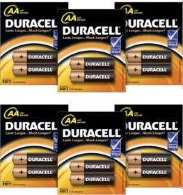 Resim Duracell LR6/MN1500 Kartela AA Kalem Pil 2 x 6'lı 