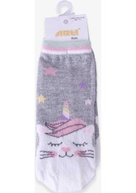 Resim Katamino Breeze Kız Çocuk Soket Çorap Unicorn Gri (1-2-9-10 Yaş) 
