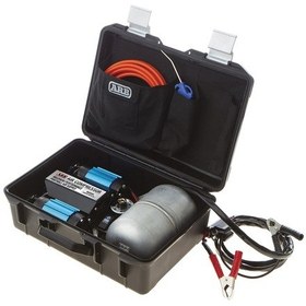 Resim Taşınabilir İki Pistonlu Kompresör 12v 