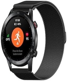 Resim Honor Magic Watch 2 46mm Uyumlu Kordon Hasır Metal Örgü Mıknatıslı Milano Kayış 