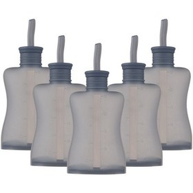 Resim Xiyyadms Yeniden Kullanılabilir 250ml Silikon Anne Sütü Saklama Poşeti - 5'li Paket, Sızdırmaz 