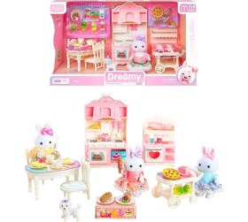 Resim Bay Dreamy Mini Tavşan 6719 Büyük Mutfak Oyun Evi Seti 3+ 