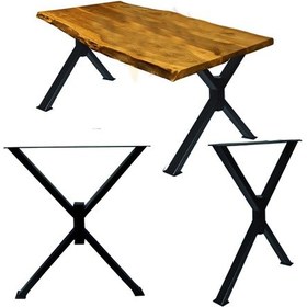 Resim Bin1Fırsatt 2 Adet Metal Ayak Ev Ofis Ahşap Kütük Masif Çalışma Masası Ayağı 