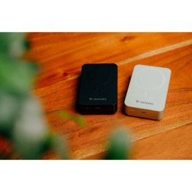 Resim Verbatim 32223 - 20000 Mah Manyetik Kablosuz (Magsafe) Powerbank Siyah Renk Kablo Dahil 