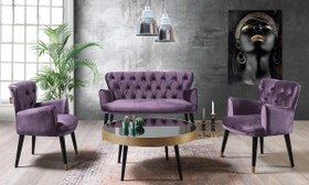 Resim Vega Mürdüm 2+1+1 Çay Seti (Salon, Balkon,Cafe, Ofis) 