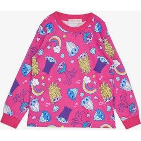 Resim Babely Breeze Kız Çocuk Pijama Takımı Şirinler Desenli 1-4 Yaş, Fuşya-fuşya Fuşya 