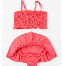 Resim Beniizle Fırfırlı Kız Çocuk Mayo Bikini Takım Narçiçeği 