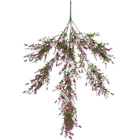 Resim Cihan Çiçekçilik Yapay Fuşya Detaylı Kabak Çiçeği Sarkıt 80x50 