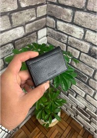 Resim Guard Siyah Hakiki Deri Kartlık Erkek / Kadın P1169 Siyah 