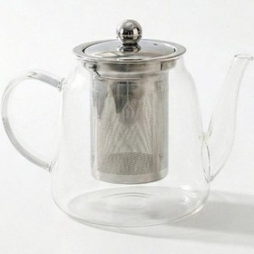 Resim Corbeen Borosilikat Cam Demlik - 1 Litre, Düz Şeffaf 