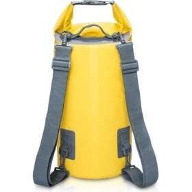 Resim ZHKJ Shop Açık Su Geçirmez Kuru Çift Omuz Kayışı Torbası Kuru Çuval, Kapasite10L (Sarı) (Yurt Dışından) 
