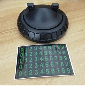 Resim Ollevra Numaratörlü Araç İçi Telefon Tutucu Plastik Aparat Güçlü Yapışkanlı 360 Derece Dönebilen Su Geçirmez 