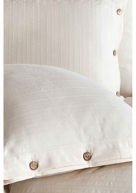 Resim Nordqueen %100 Pamuk Tek Kişilik Düğmeli Nevresim Seti Arsida V3 Ekru 