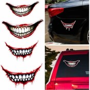 Resim TSC Tehlikeli Dişler Sticker Yapıştırması 19 cm 