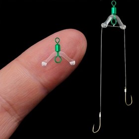 Resim 10/20 Adet Dolaşma Önleyici Fırdöndü Klips - Yaylı Tasarım, Karışık Renkler Balıkçılık ve Avcılık Ekipmanları İçin 