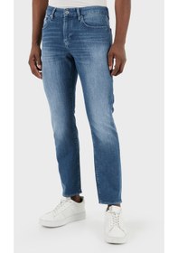 Resim Armani Exchange Erkek Kot Pantolon 3dzj14 Z1ttz 25ev Mavi 