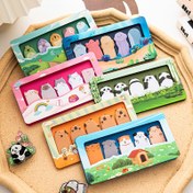 Resim 6 Paket Sevimli Karikatür Hayvan Temalı Yapışkan Not Seti, 900 adet, Yapışkan Dikdörtgen İndeks Levhaları, Kağıt Malzeme, Panda, Köpek, Deniz Hayvanları Tasarımları Doküman ve Test İşareti için 