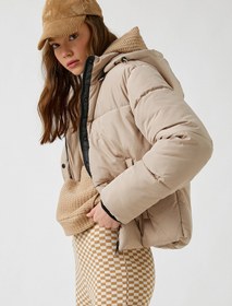 Resim Kapüşonlu Şişme Anorak Mont 