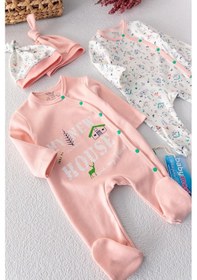 Resim Babymod Kız Bebek Tulum İkili Uzun Kollu Tulum Takım 001 
