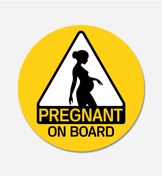 Resim CarMagnet Pregnant On Board - Esnek Ve Evrensel Mıknatıslı Tak-çıkar Aksesuar 