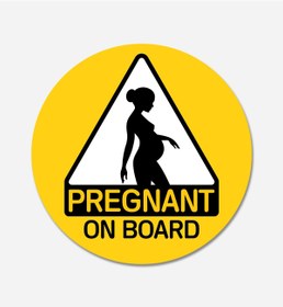 Resim CarMagnet Pregnant On Board - Esnek Ve Evrensel Mıknatıslı Tak-çıkar Aksesuar 