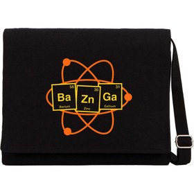 Resim Bazinga Science Siyah Kanvas Postacı Çantası - Siyah 