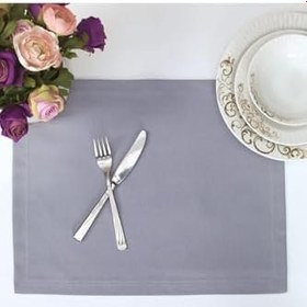 Resim Tropik Home Amerikan Servis Pamuklu Gri Renkli Masa Ve Salon Sunum Supla 35x45 