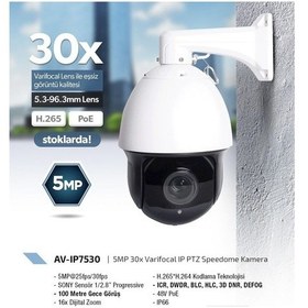 Resim Avenir Av-ıp75305 Mp F 5.3mm -96.3mm Varical Lens 30x Ip Ptz Speedome Kamera 
