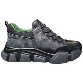 Resim MARCOMEN Hakiki Deri Kalın Taban Bağcıklı Sneaker Ayakkabı 20006 | Unisex 