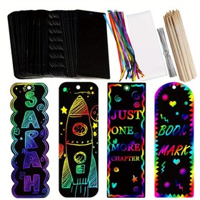 Resim Oyuncak Sanat Çizim Kitabı İşaretleme Seti - 36'lık Gökkuşağı Kağıt İşaretleme ile Çizim Araçları ve Kurdeleler - Yaratıcı Parti Favors, Hediye Etiketleri ve İşaretleme Yapım Seti 