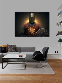 Resim Tablo Mega Kanvas Tablo Zırhlı Ortaçağ Şövalyesi YTCNVS504628, 70 x 100 