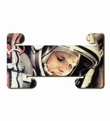 Resim WuW Yuri Gagarin Mdf Yatay Ve Dikey Baskılı Tablet Tutucu Stand 