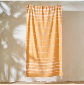 Resim Bella Maison%100 Pamuk Alora Peştamal Hardal (95X180 Cm) 