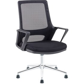 Resim Uzayofismobilyaları Uzay Ofis Delta Fileli Misafir Koltuğu-Siyah 