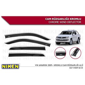 Resim Vw Amarok Kromlu Cam Rüzgarlığı Niken 2009+ 