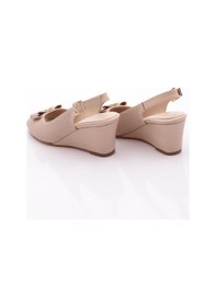 Resim Dgn 25830 Kadin Dolgu Taban Ayakkabi Ekru 