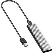 Resim Ngff M.2 Sata SSD USB 3.0 Harici Alüminyum Muhafaza Kılıfı B / B + M Key Gümüş (Yurt Dışından) 