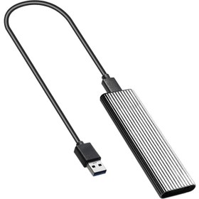 Resim Ngff M.2 Sata SSD USB 3.0 Harici Alüminyum Muhafaza Kılıfı B / B + M Key Gümüş (Yurt Dışından) 