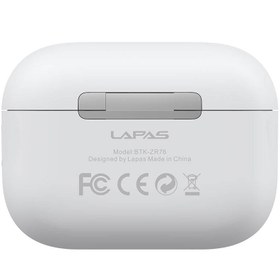 Resim Lapas BTK-ZR76 ANC Özellikli Dokunmatik LCD Ekranlı TWS Kulak İçi Bluetooth v5.4 Kulaklık - Beyaz 