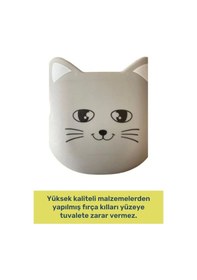 Resim Özel Dizayn Yüksek Kaliteli Tuvalete Zarar Vermeyen Kedi Tasarımlı Ergonomik Tuvalet Fırçası 