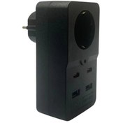 Resim BYDNZ SHOP Isıya Dayanıklı Termal Akım Korumalı 1 Priz Girişli 2 USB Girişli 2 TYPE-C Girişli Pirz 