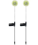 Resim Geeksen Güneş Enerjili Papatya Dekoratif Işık, 16 Led 4 Renkli Işık Zinciri, Ip65 Su Geçirmez, Bahçe Ve Bahçe Için Toprak Takılı, 2 Adet Paket 