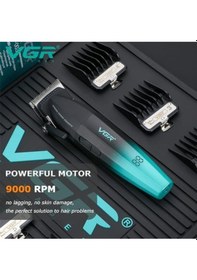 Resim Vgr V-003 Profesyonel Saç Kesme Ve Tıraş Makinesi - Renkli Taraklı Tam Set 