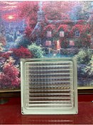 Resim Cam Tuğla Çizgi Model Şeffaf 6'lı 