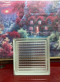 Resim Cam Tuğla Çizgi Model Şeffaf 6'lı 